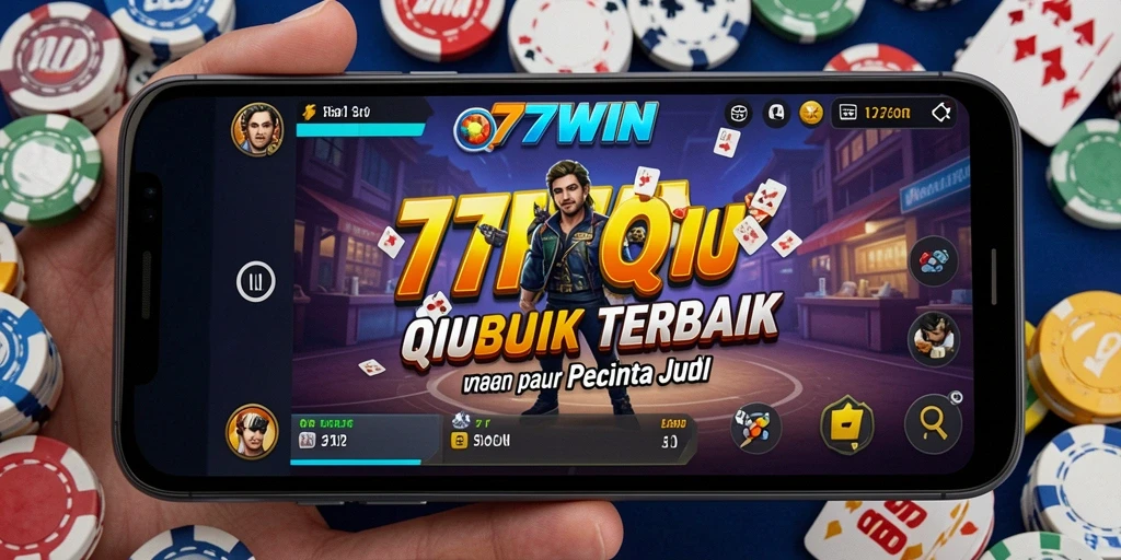 Screenshot utama 77WIN menampilkan antarmuka permainan QiuQiu yang menarik.