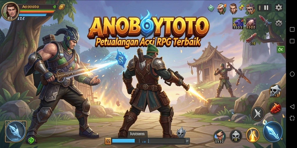 Gameplay seru ANOBOYTOTO dengan pertarungan melawan monster.
