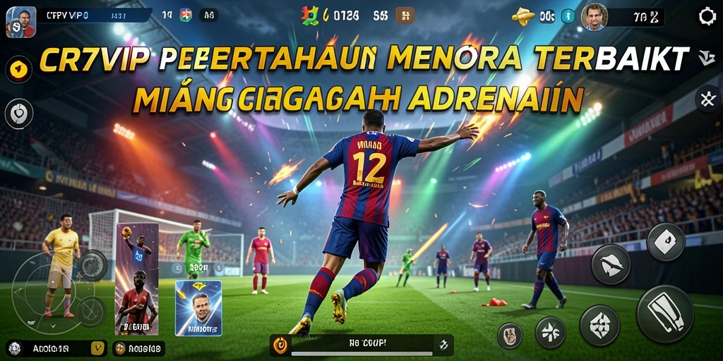 Gameplay menantang di CR7VIP dengan menara dan musuh yang beragam.