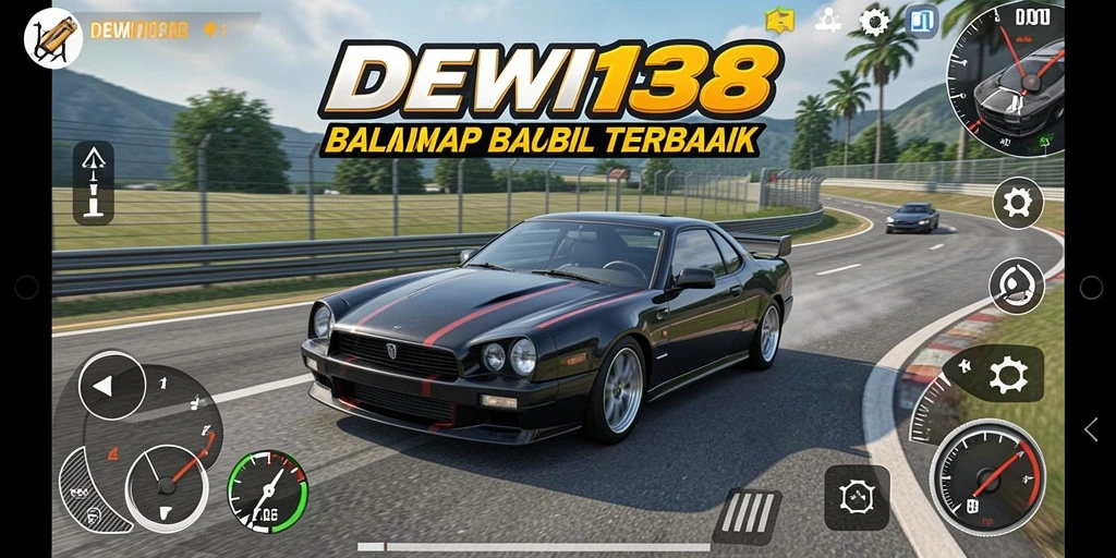 Tampilan gameplay <strong>DEWI138</strong> yang dinamis dan mendebarkan saat balapan.