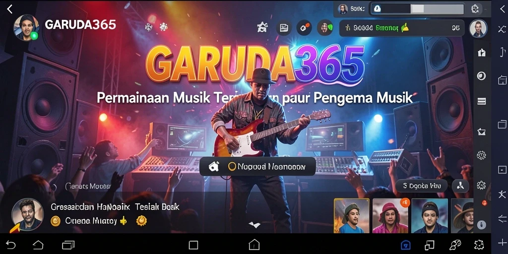 Screenshot menunjukkan gameplay menarik GARUDA365 dengan berbagai pilihan lagu.