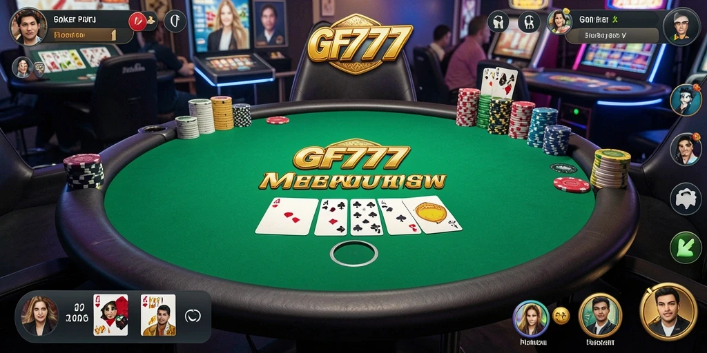Tampilan gameplay GF777 yang menarik dalam Poker.