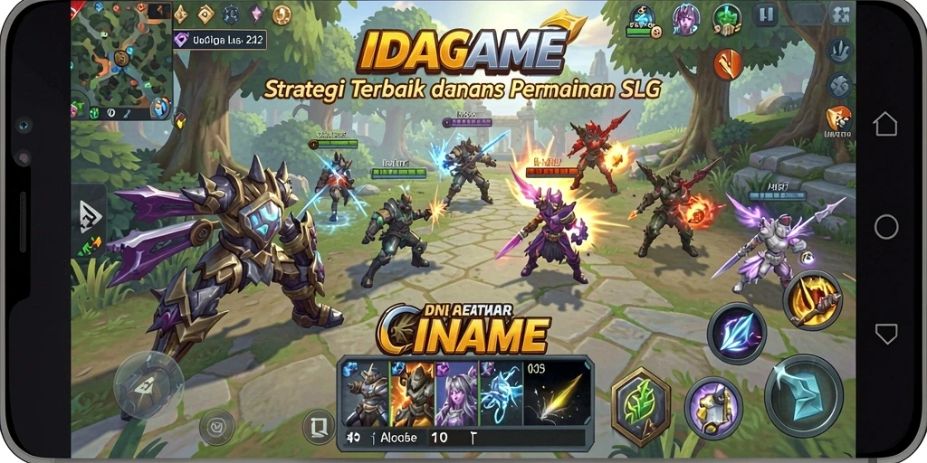 Screenshot utama IDAGAME menampilkan aksi pertempuran yang mendebarkan.