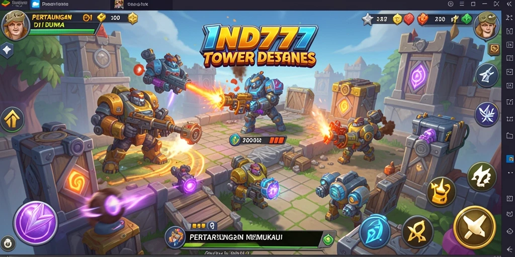 Gameplay seru dan strategis dari IND777 dengan menara pertahanan yang unik.