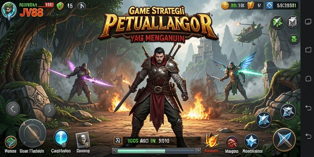 Tampilan gameplay JV88 yang menegangkan dan strategis.