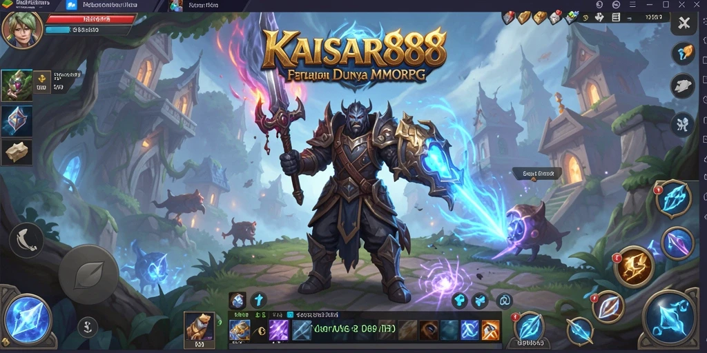 Tampilan gameplay KAISAR888 yang memukau pada dunia MMORPG.