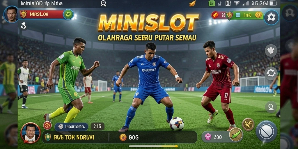 Screenshot gameplay <strong>MINISLOT</strong> yang menampilkan aksi olahraga seru.