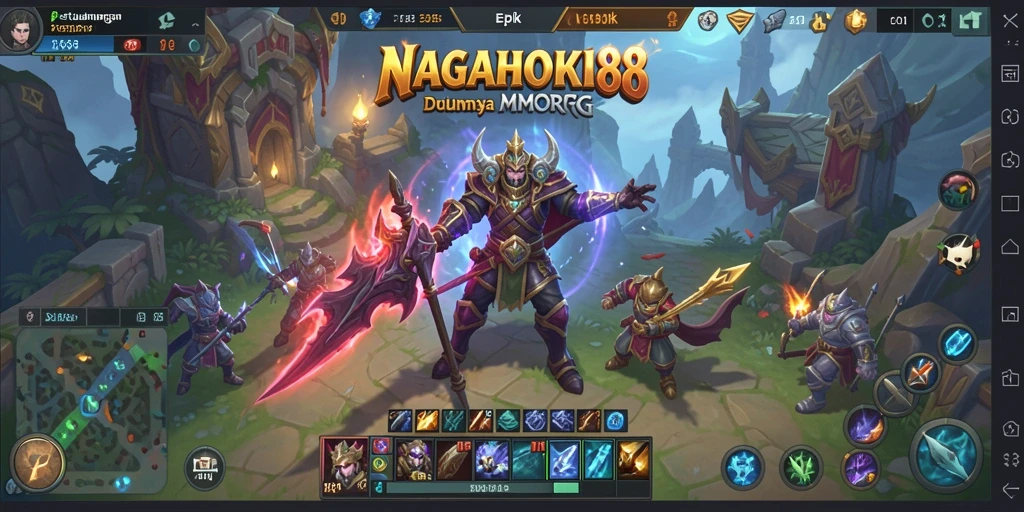 Screenshot gameplay NAGAHOKI88 yang menampilkan petualangan MMORPG yang seru.