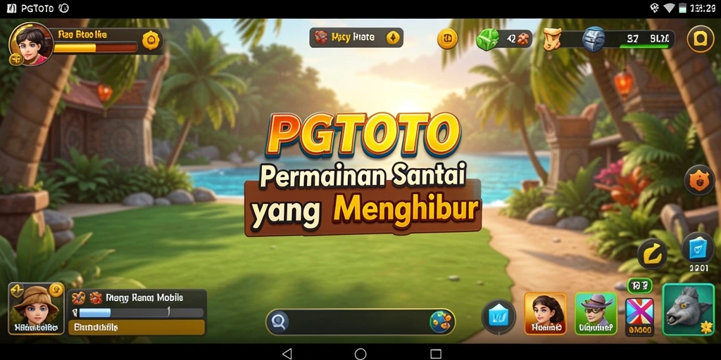Screenshot utama PGTOTO menampilkan gameplay yang menyenangkan dan penuh warna.