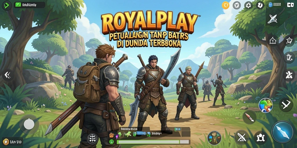 Screenshot gameplay yang menampilkan dunia terbuka yang luas dan interaktif.