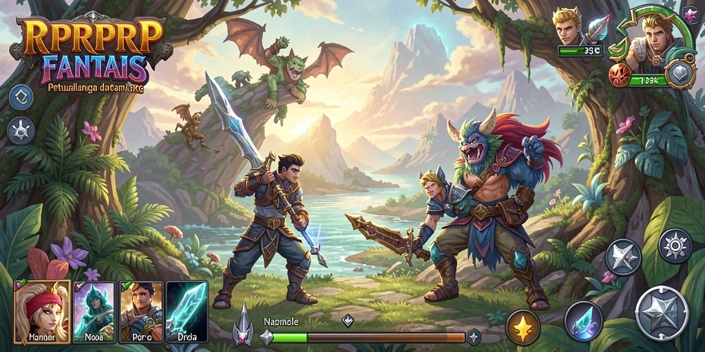 Tampilan gameplay RPRPRP yang memukau dan penuh aksi.