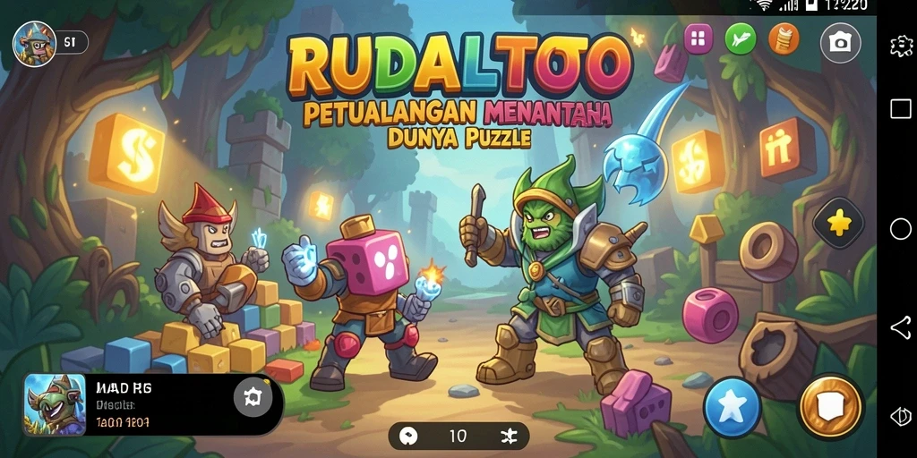 Tampilan gameplay seru dan menantang di RUDALTOTO yang penuh dengan teka-teki.