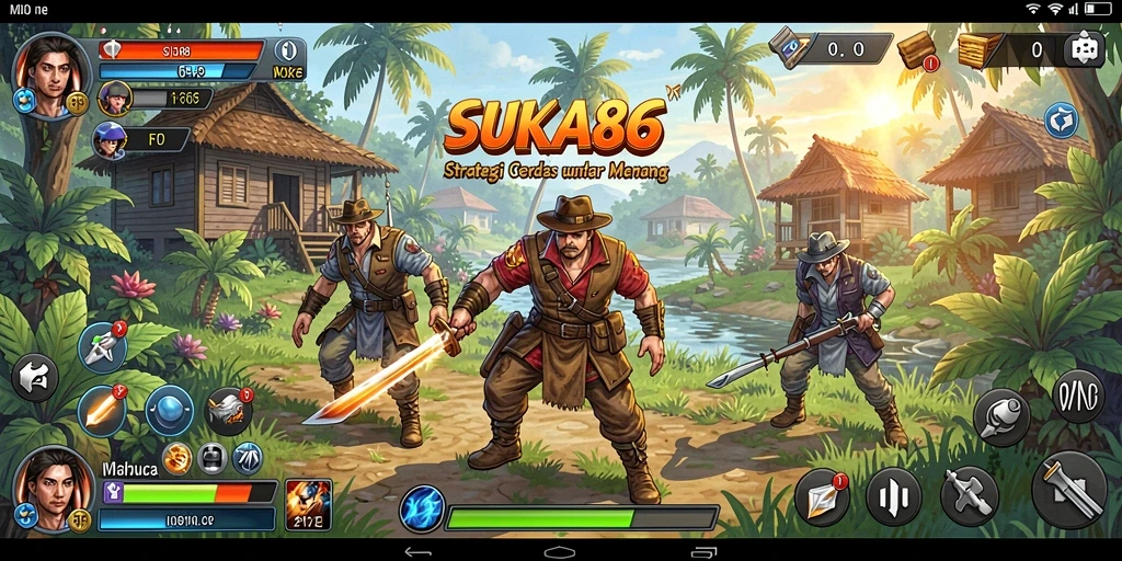 Gameplay seru dan strategis dari SUKA86 yang menantang peserta.