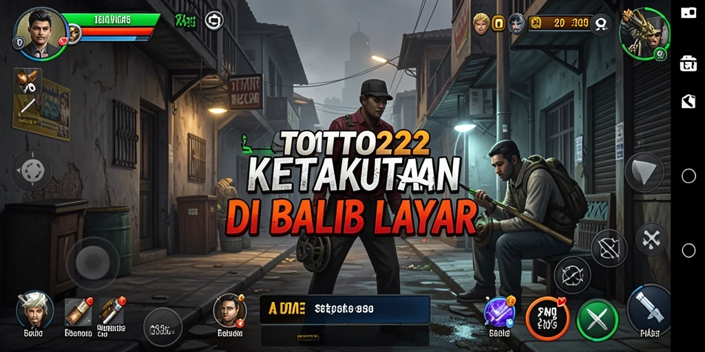 Screenshot gameplay TOTO22 yang menunjukan suasana horror yang mencekam.